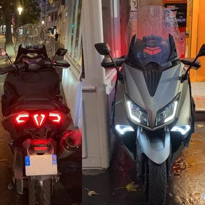 並行輸入品】 Tmax-バイク 二輪テールライト ウィンカー リアブレーキ