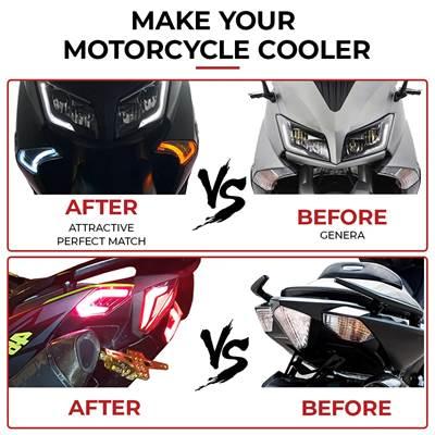 並行輸入品】 Tmax-バイク 二輪テールライト ウィンカー リアブレーキ