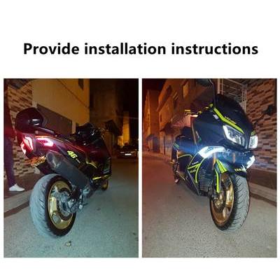 並行輸入品】 Tmax-バイク 二輪テールライト ウィンカー リアブレーキ