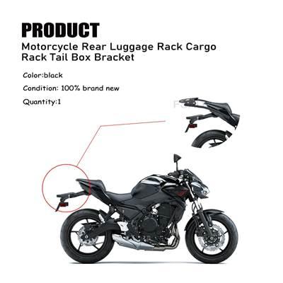 【並行輸入品】 カワサキニンジャ650 ex650 z650 z 650 2017-2022用バイクラゲッジラック ブート照明ランプ 受け支える