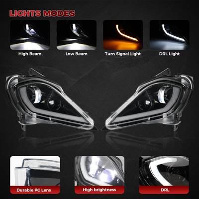 【並行輸入品】 ヤマハ用LEDヘッドライト DRLウィンカーライト 700 700r yfz450 yfz450r yfz450x wolry 450 350 250 350-2006の画像