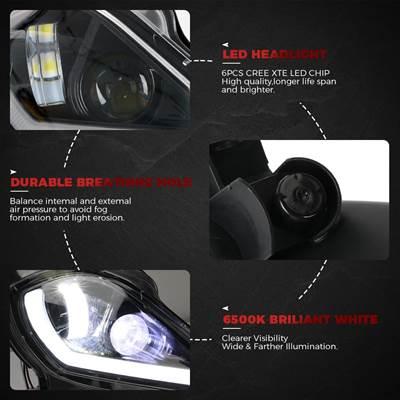 【並行輸入品】 ヤマハ用LEDヘッドライト DRLウィンカーライト 700 700r yfz450 yfz450r yfz450x wolry 450 350 250 350-2006の画像