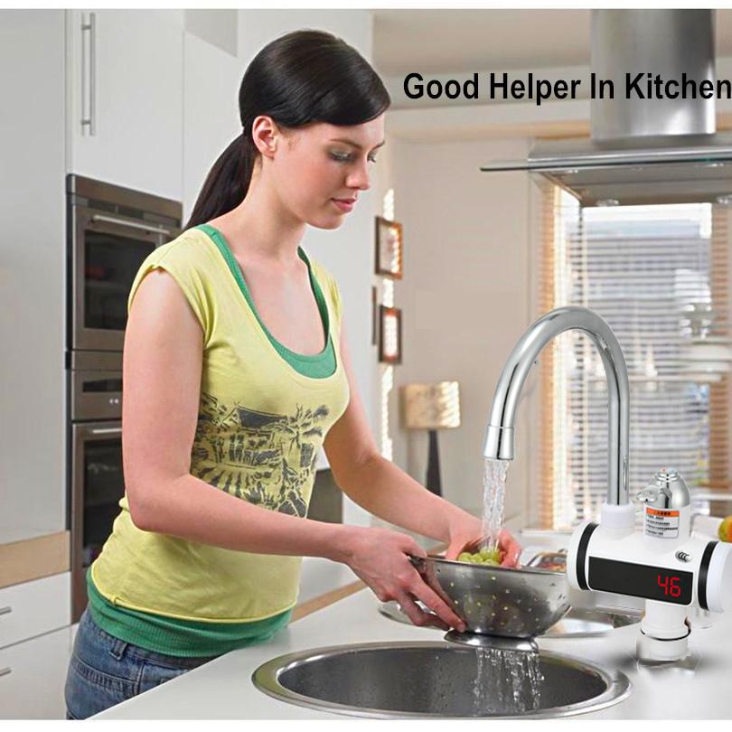 並行輸入品】 給湯器タンクレス 電気温水器タップ,220v,110 w,3000 v 