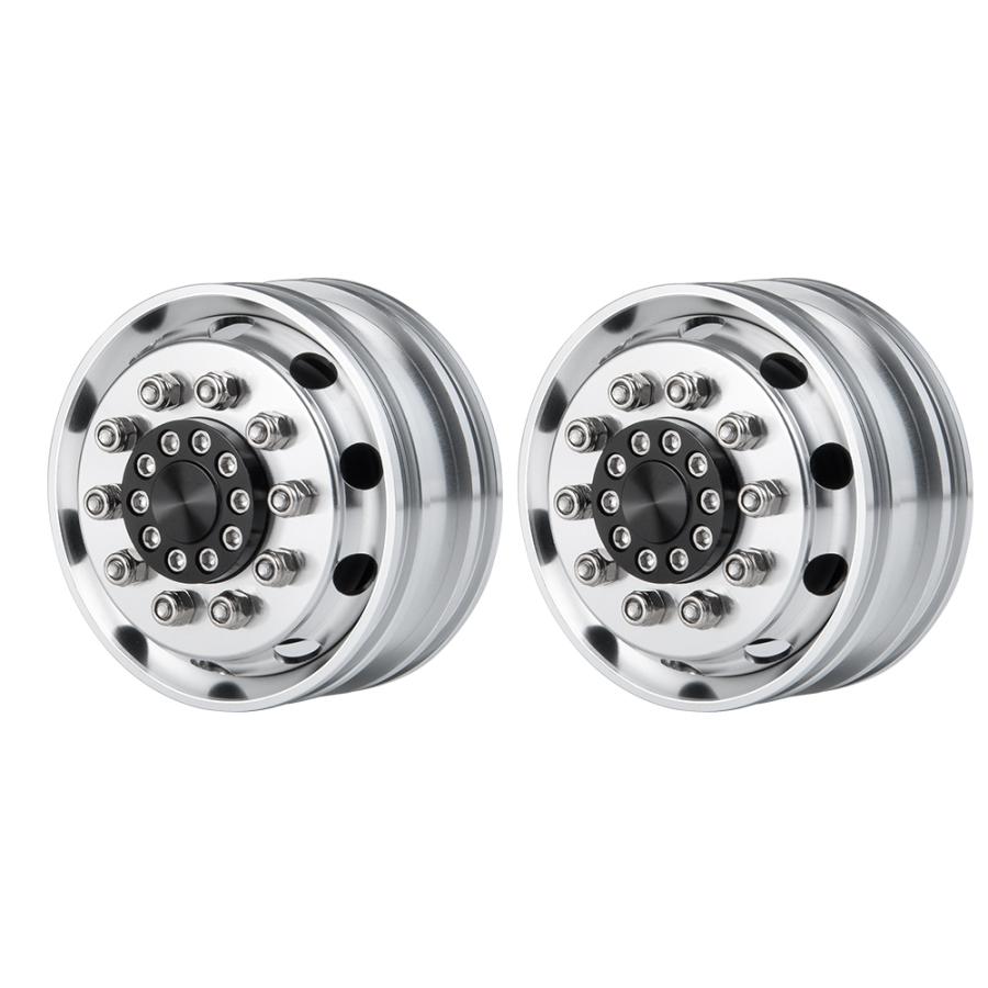 並行輸入品】 フロントホイールリム1:14 アルミニウム合金 タイヤハブ