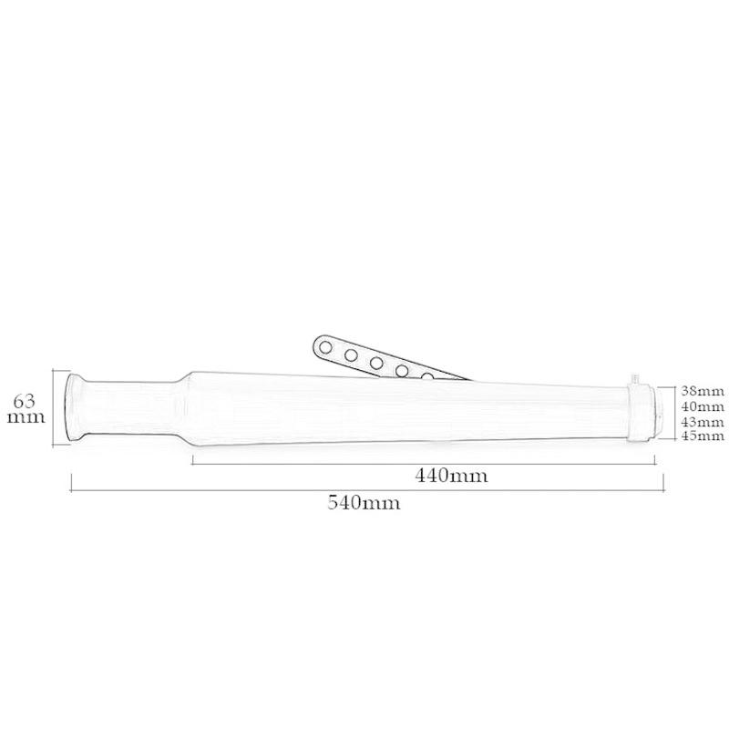 並行輸入品】 汎用 モーターサイクル エキゾーストサイレンサー