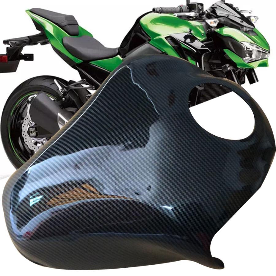 【並行輸入品】 カワサキ リアタンク カーボンカラー abs樹脂 オートバイ Z900 z 900 2017 2018 2019 ガスタンクカバー