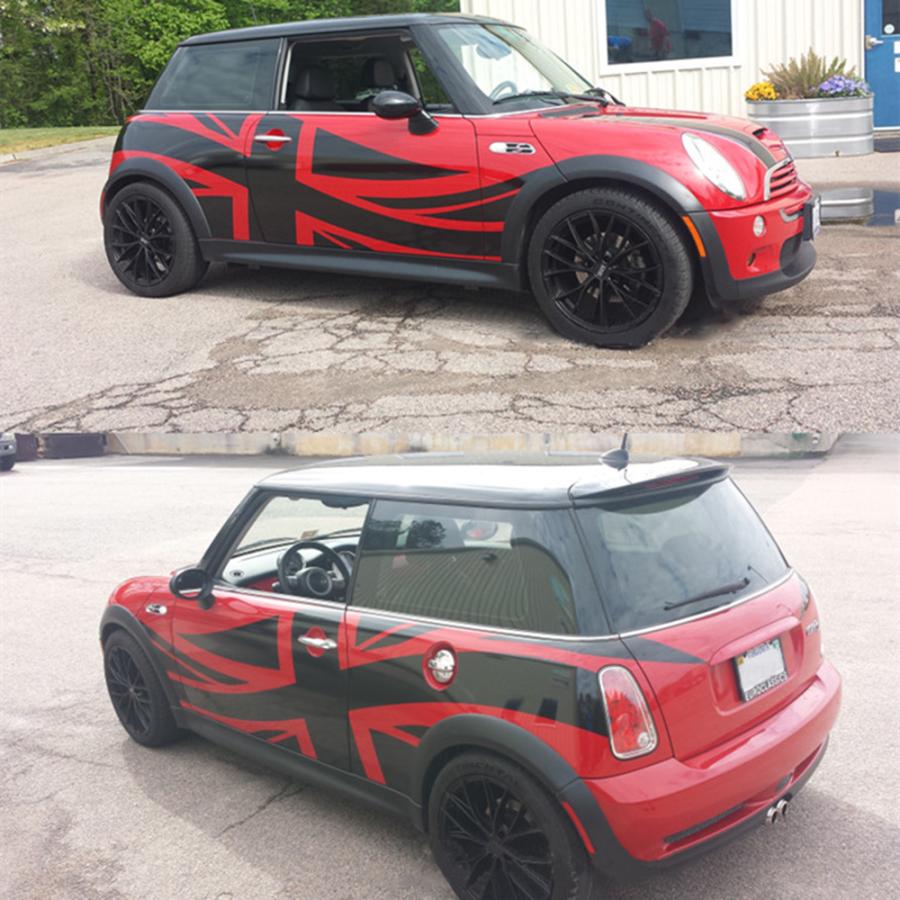【並行輸入品】 ミニクーパー ブラックウォールソケット スカートステッカー 保護ステッカー jcw countryman clubman