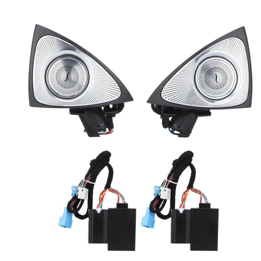 メルセデスベンツ カースピーカーホーン LEDライト付き 回転ツイーター 