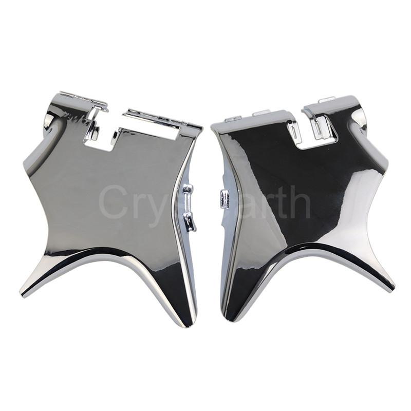 VT600 VLX600 スティード400 1988-1998 クロームフレーム ネックカバー カウルワイヤーカバー サイド フレームガード