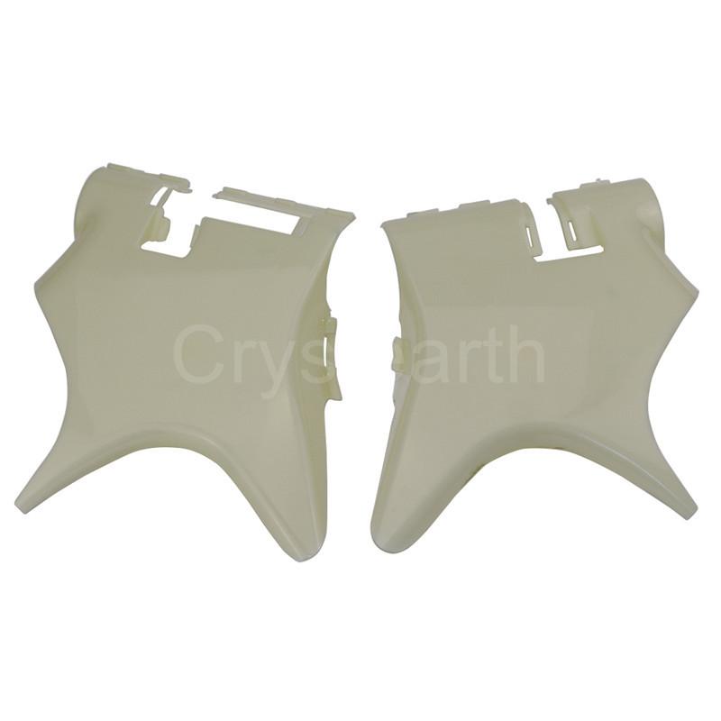 VT600 VLX600 スティード400 1988-1998 クロームフレーム ネックカバー カウルワイヤーカバー サイド フレームガード