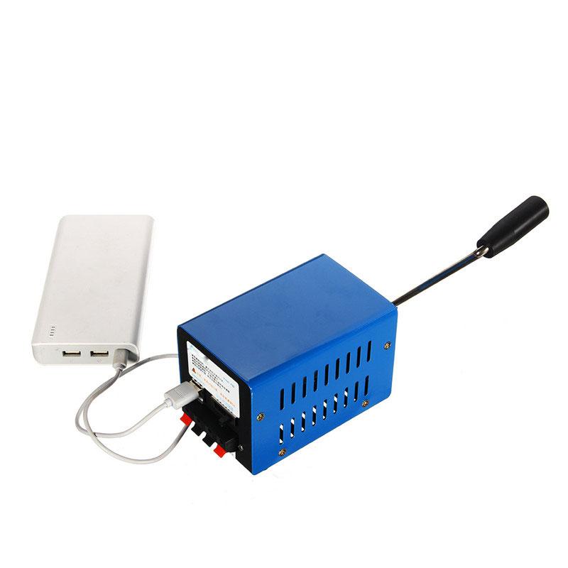 【並行輸入品】 ポータブル充電器 20W 緊急電気機器 ハンドル付き クランク付き 高出力 USB充電器 屋外 キャンプ サバイバル パワーバンク