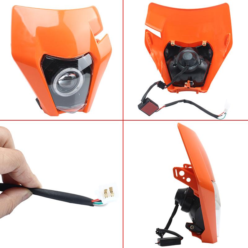 【並行輸入品】 ktm オートバイ LEDヘッドランプ サイクリング 超音波 フェアリング 2019 exc sxf mx モトクロス エンデューロ 丸い 新規_7