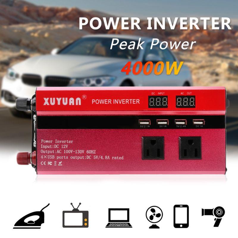 並行輸入品】 ソーラー正弦波インバーター 4000W 4 USB dc12 ac110v