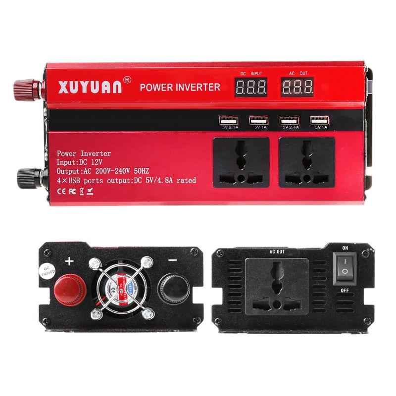 インバータ　4000w 12v 並行輸入品】 ソーラー正弦波インバーター 4000W 4 USB dc12 ac110v