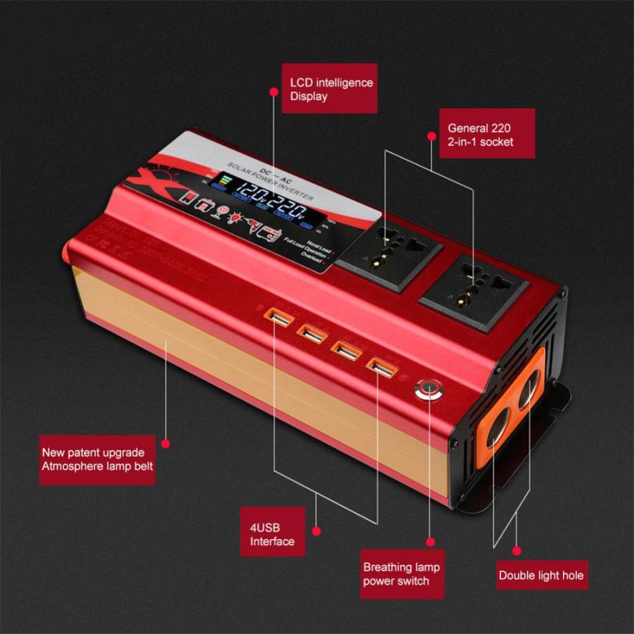 並行輸入品】 正弦波 インバーター 6000W 12000W 20000W カー