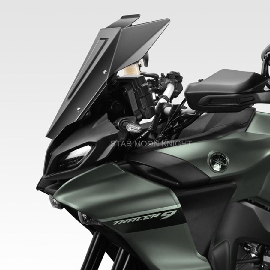 【並行輸入品】 ヤマハ バイク フロントガラス ウィンドデフレクター 9 gt 2021- 2022 アルミニウム 調整可能_3