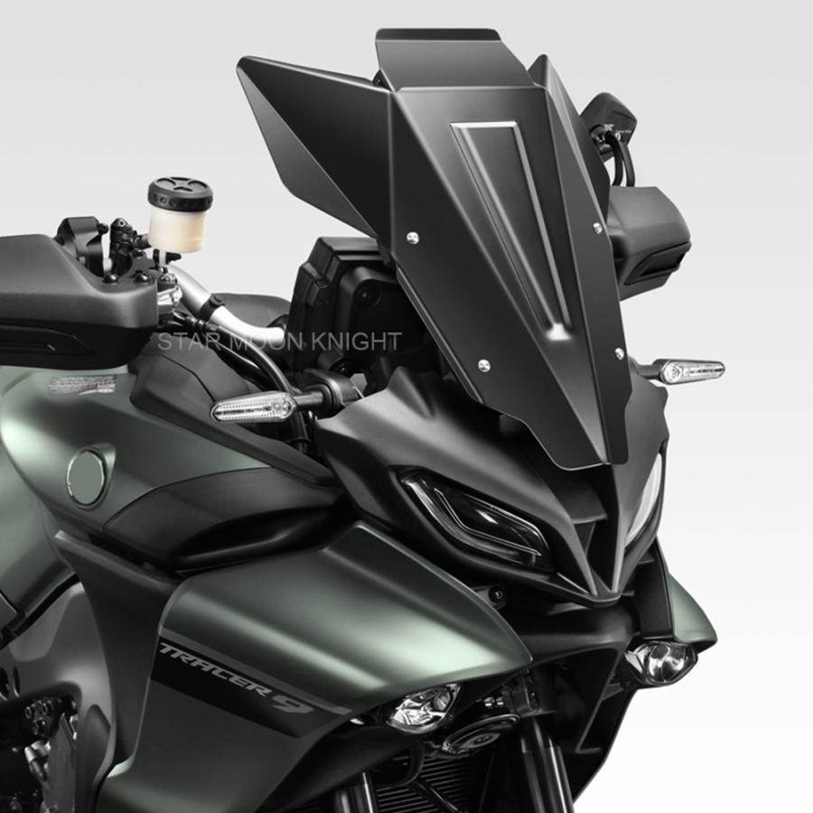 【並行輸入品】 ヤマハ バイク フロントガラス ウィンドデフレクター 9 gt 2021- 2022 アルミニウム 調整可能_4