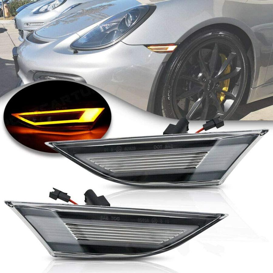 並行輸入品】 ポルシェ ledサイドマーカーライト ウインカーランプ 991