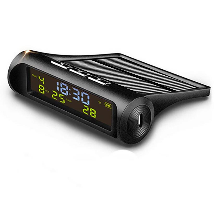 並行輸入品】 車 時計 USB デジタルカレンダー 温度表示 自動車