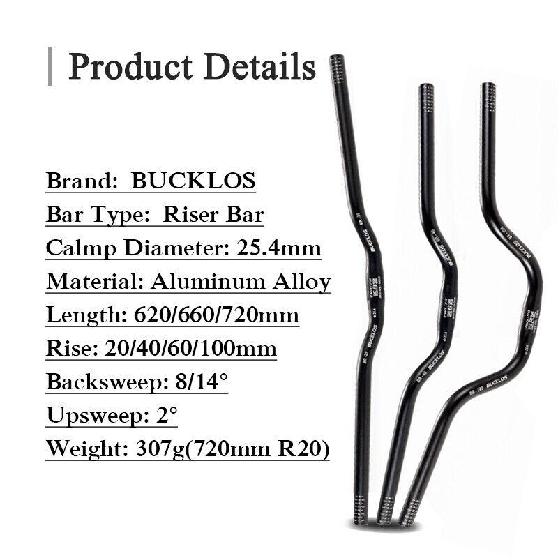 並行輸入品】 自転車 ハンドルバー ツバメハンドルバー Bucklos 25.4mm