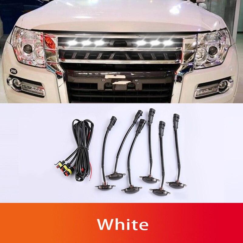 三菱 パジェロ 車 フロントグリル ヘッドライト グリル 6000K 白 三菱 パジェロ 車 フロントグリル ヘッドライト グリル 6000K 白