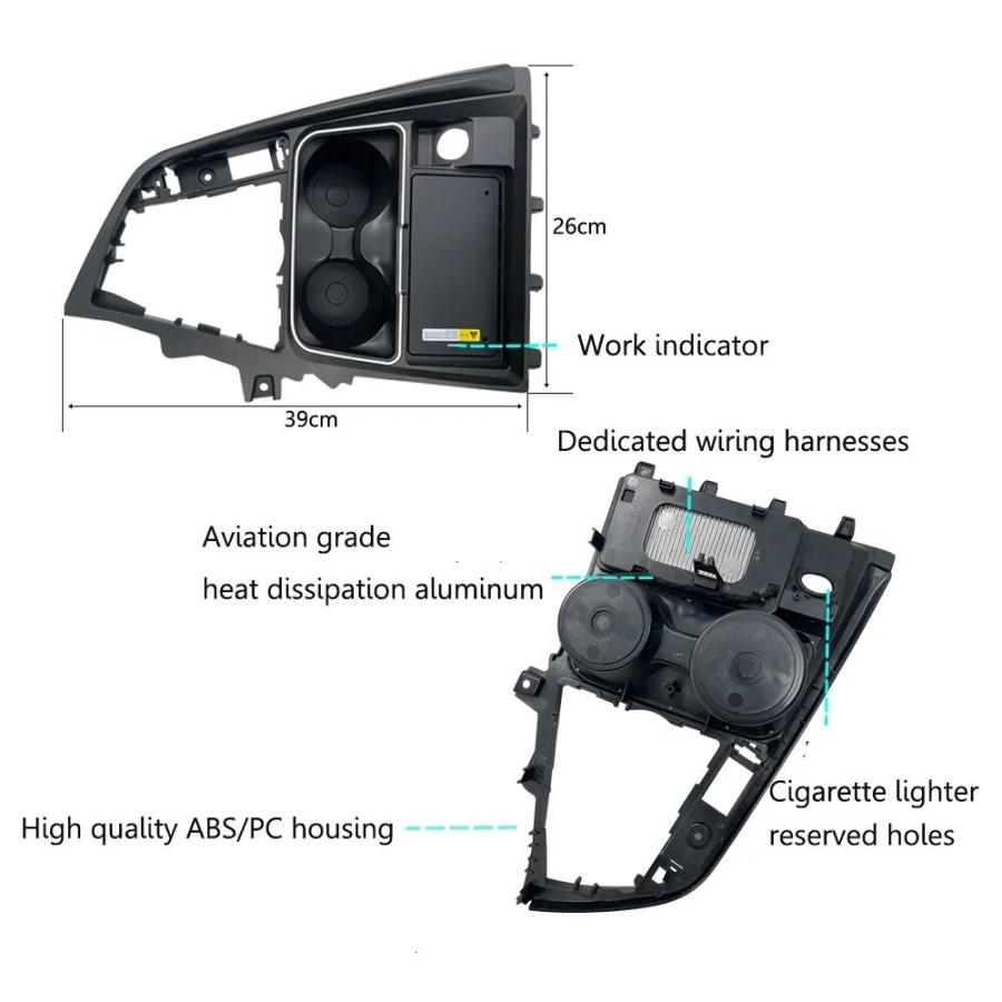 BMW　Qi　携帯電話　4シリーズ　充電器　2013-2019　15W　ワイヤレス充電パッド