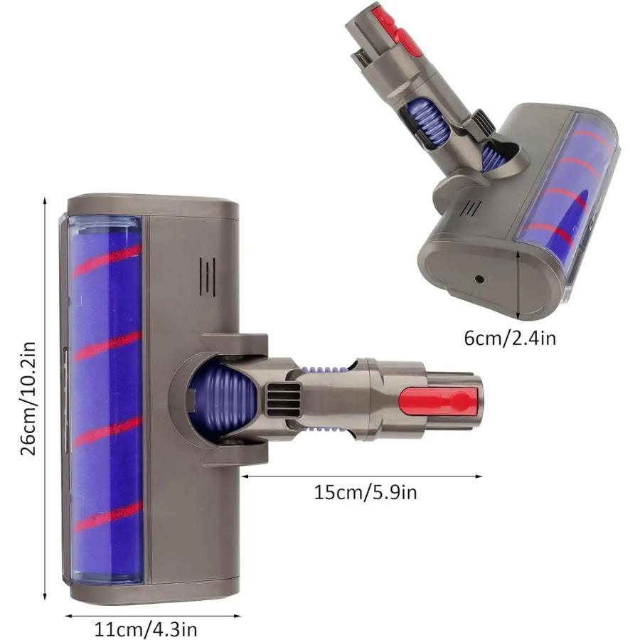 並行輸入品】 Dyson 掃除機 柔らかい ローラーブラシ 床 回転部品 v6