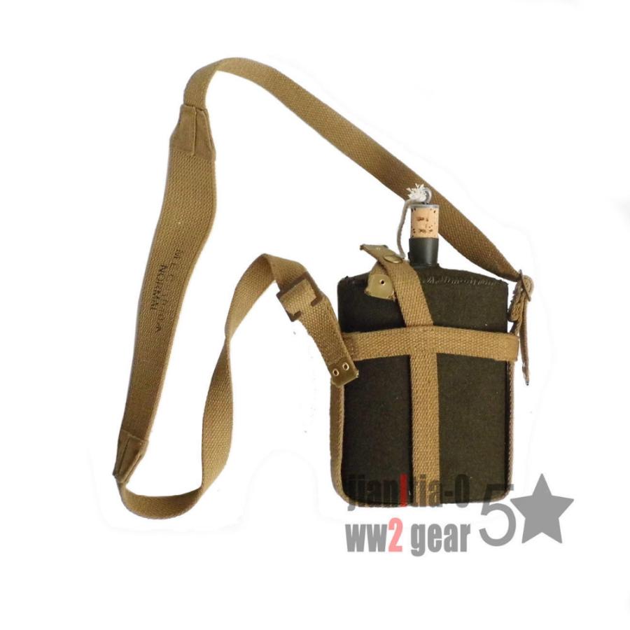 並行輸入品】 WWII WW2 英軍 水筒 アルミ合金製 ストラップ付き 英国