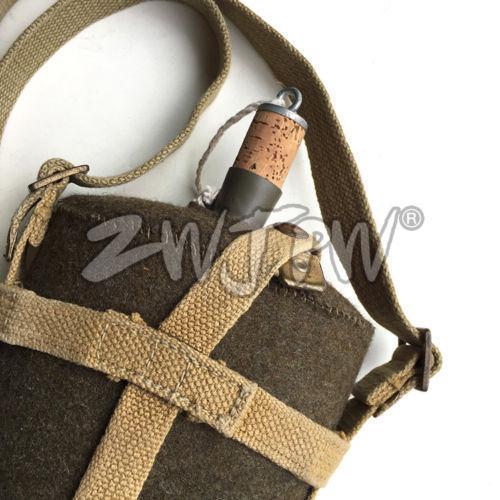 並行輸入品】 WWII WW2 英軍 水筒 アルミ合金製 ストラップ付き 英国 