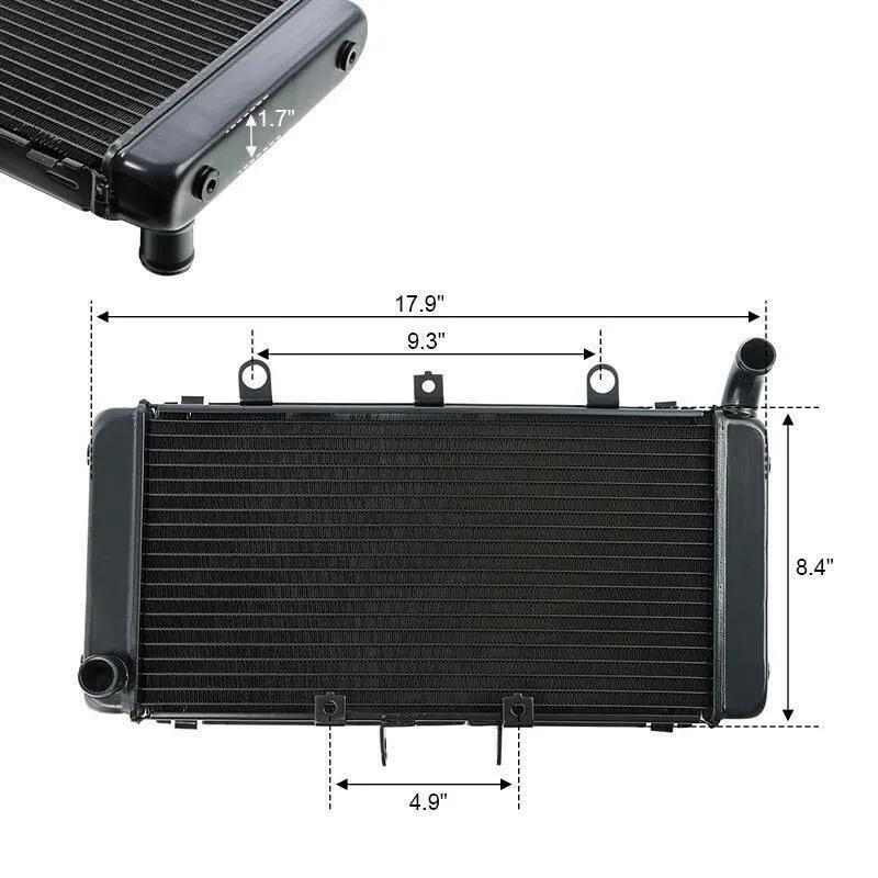【並行輸入品】 ホンダ オートバイ ラジエーター 冷却システム cb1300 cb1300sf 2003-2012 黒の画像