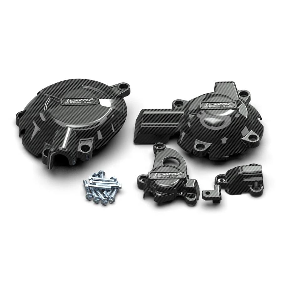 【並行輸入品】 BMW オートバイ エンジン保護カバー カーボンファイバープリント 2019-2023 s1000r 2021-2023
