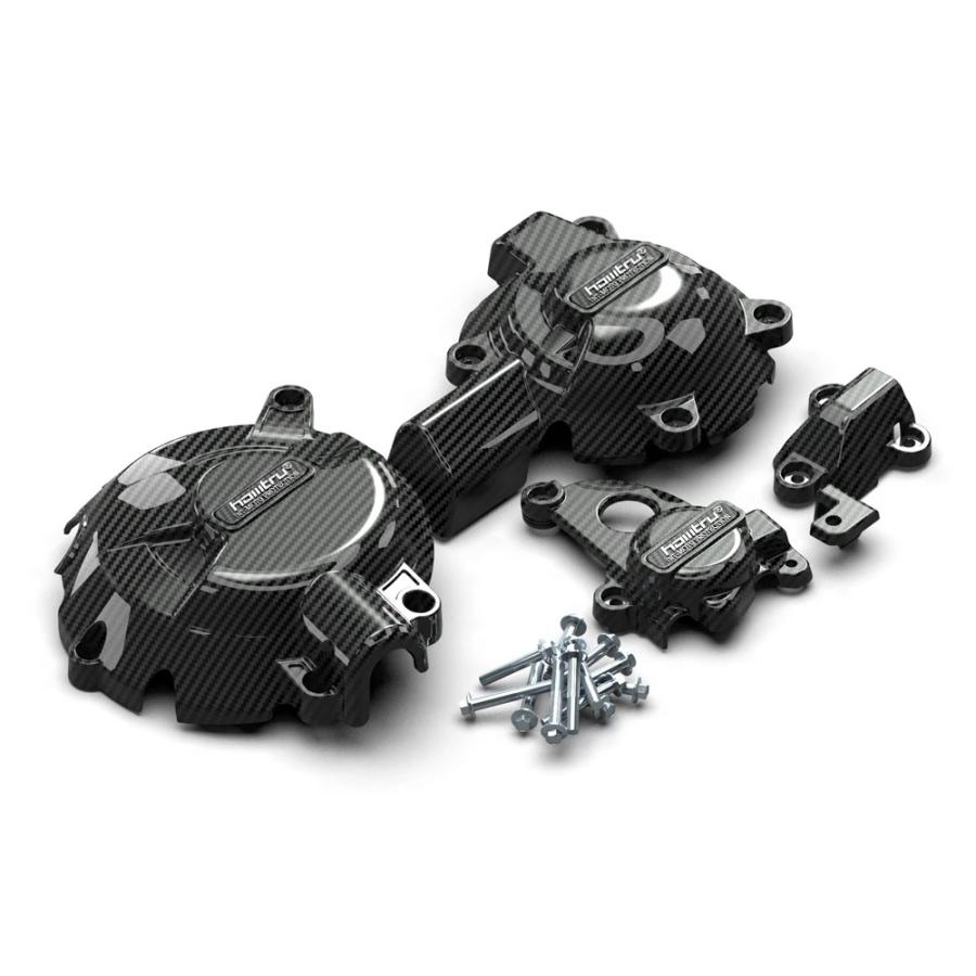 【並行輸入品】 BMW オートバイ エンジン保護カバー カーボンファイバープリント 2019-2023 s1000r 2021-2023