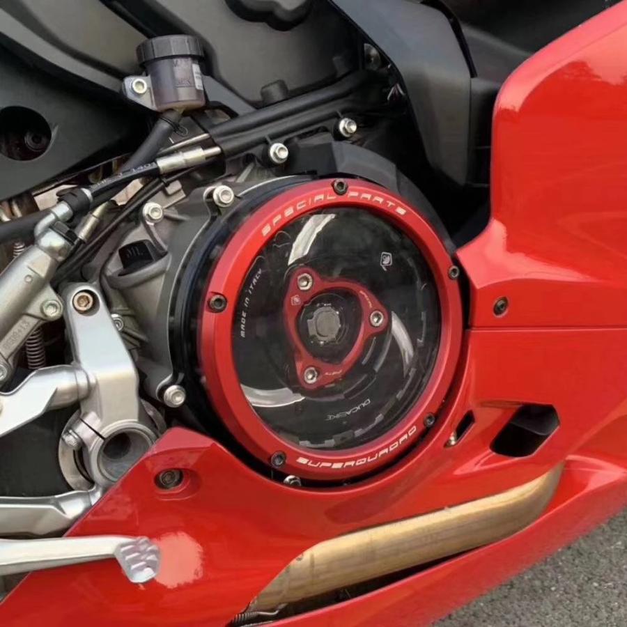 並行輸入品】 ducati オートバイ クラッチ保護ケース cnc 透明 959