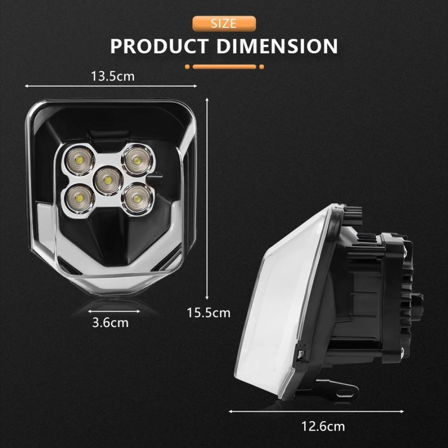 【並行輸入品】 husqvarna Ledヘッドランプ drl 高ロービーム 701 エンデューロ supermoto 501 300 450 350 250 2014アップの画像