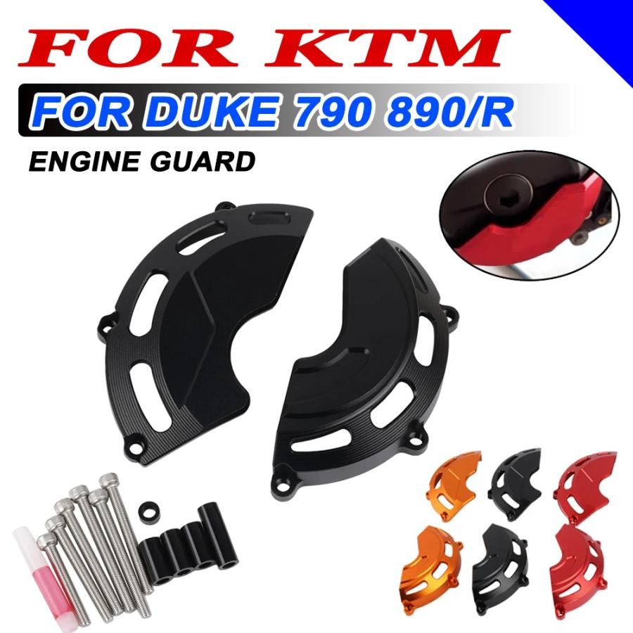 【並行輸入品】 ktm オートバイ エンジンケース ガードフレーム 落下スライダー保護カバー duke 790 duke 890 r 2019-2023_4