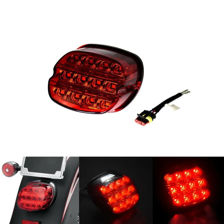 【並行輸入品】 ハーレー オートバイ テールライト ブレーキプレート LED リア ストップライト 12v デナ ツーリング グライドスポーツスター xl1200 883_7