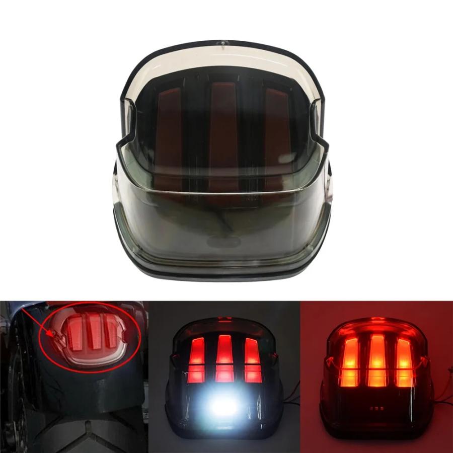 【並行輸入品】 ハーレー オートバイ テールライト ブレーキプレート LED リア ストップライト 12v デナ ツーリング グライドスポーツスター xl1200 883_4