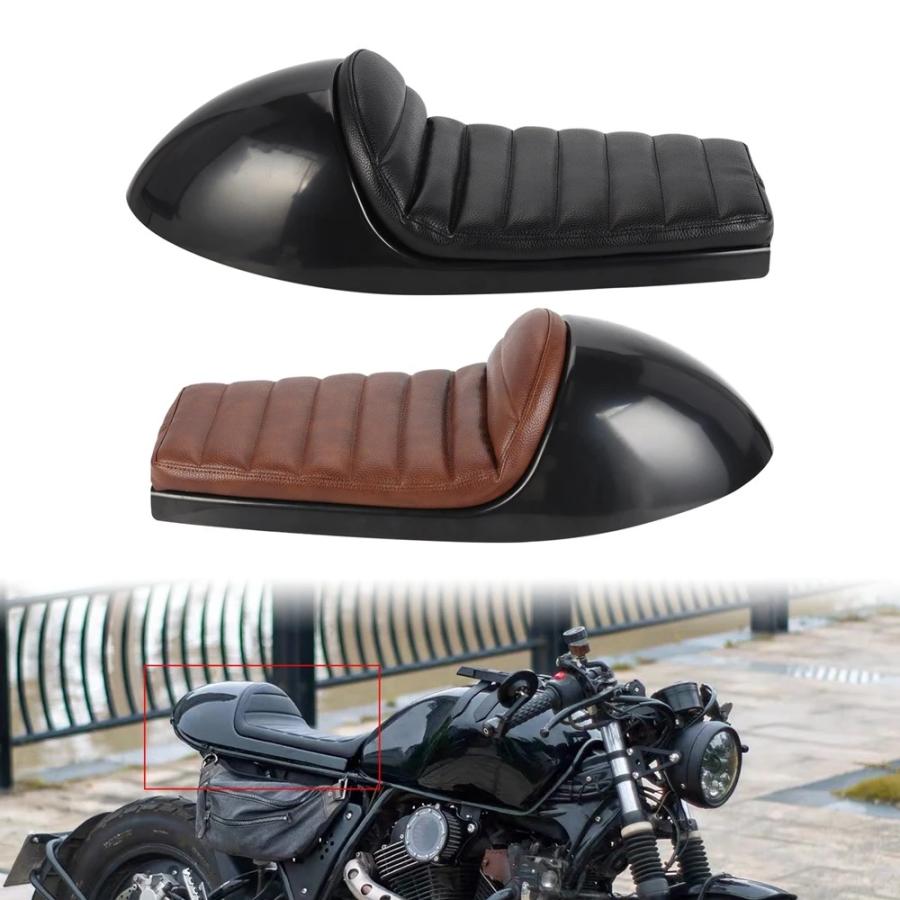 並行輸入品】 ヴィンテージ カフェレーサーシート レトロシートパン
