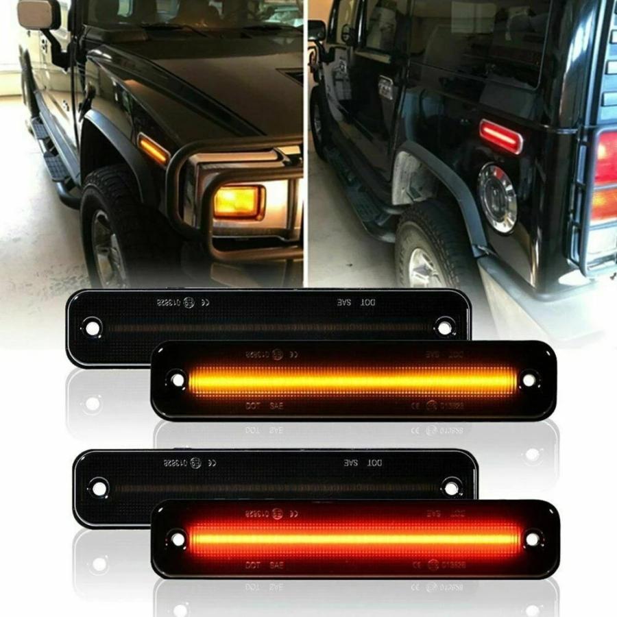 【並行輸入品】 ハマーh2 信号灯 フロント リア 14個 2003-2009の画像