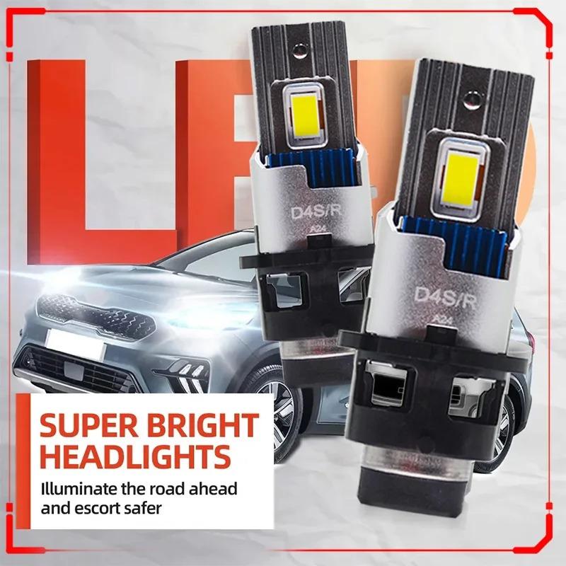 【並行輸入品】 LEDヘッドライト d2s d4s 1:1 110w 40000lm canbus 6000k ホワイト d2r d4r カーランプ OBD2 d4 自動電球 純正 2個_1