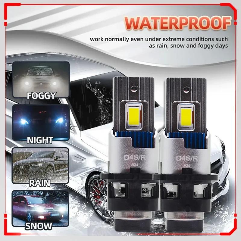 【並行輸入品】 LEDヘッドライト d2s d4s 1:1 110w 40000lm canbus 6000k ホワイト d2r d4r カーランプ OBD2 d4 自動電球 純正 2個_2