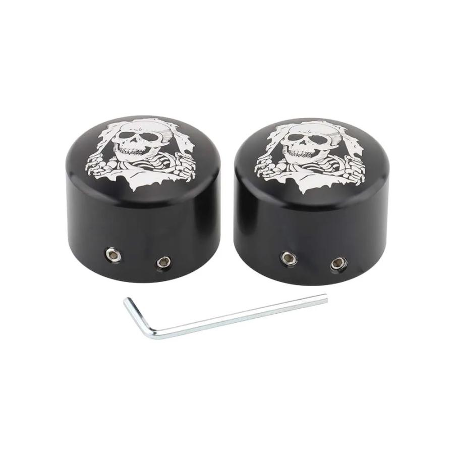 並行輸入品】 ハーレー オートバイ フロントアクスルナットカバー