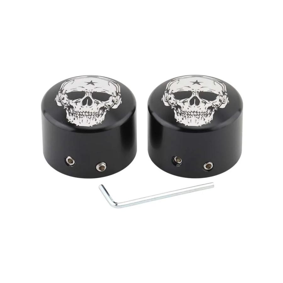 並行輸入品】 ハーレー オートバイ フロントアクスルナットカバー
