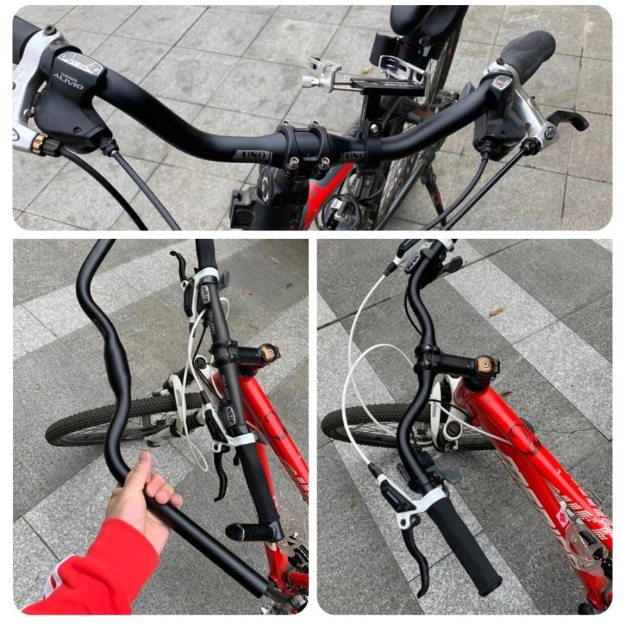 並行輸入品】 Uno 自転車 スワロー ハンドルバー mタイプ アルミ合金