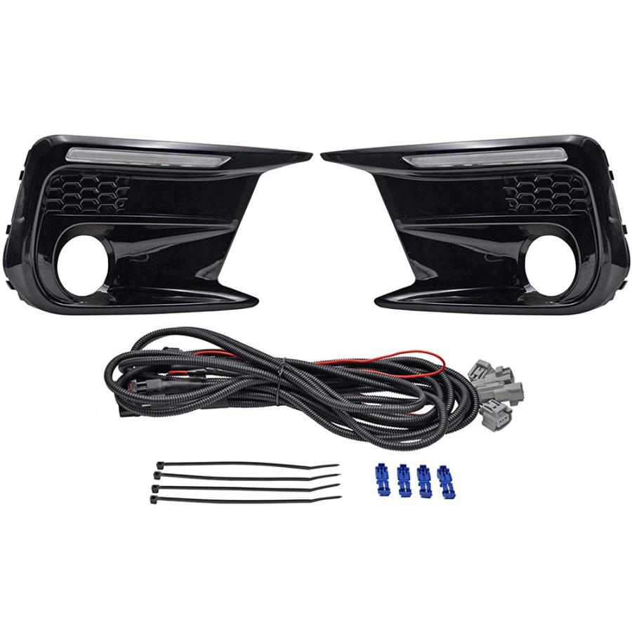 【並行輸入品】 スバルwrxsti 18-20 ダイナミックled点滅ライト デイタイムランニングライト アンバーフォグランプ