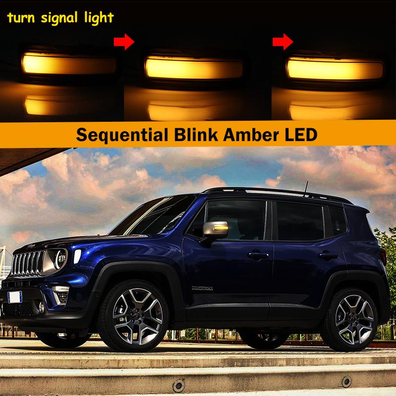 並行輸入品】 ジープ レネゲード 2015-2021 LED シーケンシャル サイド