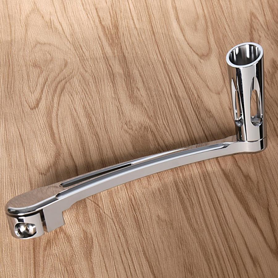 【並行輸入品】 クローム浅いカットヒール足シフトレバー \u0026 シフターペグハーレーツーリングストリートダイナグライドソフテイル 1997-2016 17 18 モデルの画像