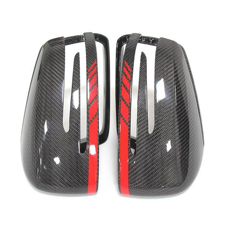 メルセデスベンツ w176 w246 w204 w212 w221 c117 x204 x156 サイドミラーカバー 本物 カーボンファイバー 交換 アクセサリー 2個