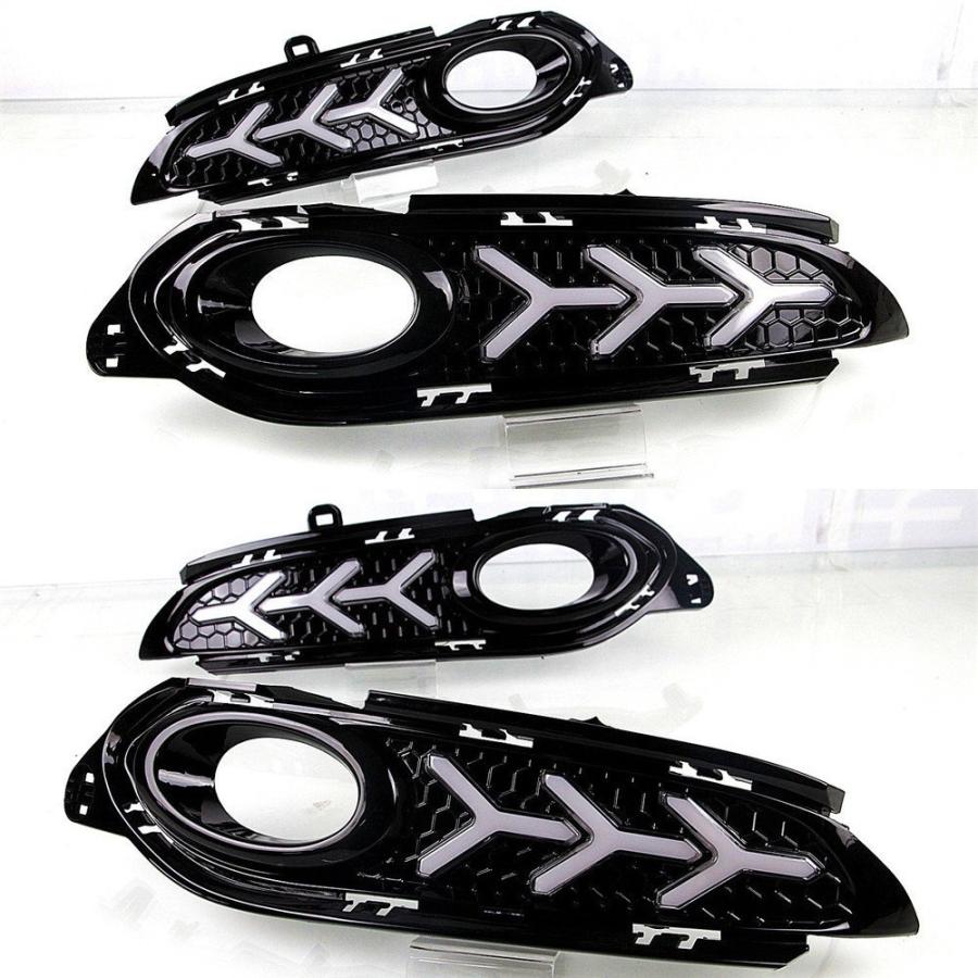 【並行輸入品】 Honda vel rs 2014-2019 デイタイム ランニングライト 防曇 ランプデラックス 一般的 LED ストリーマー ターン