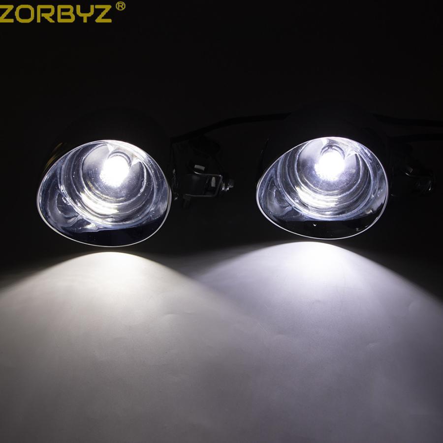 並行輸入品】 オートバイ ledフォグランプ クローム 1セット ロール